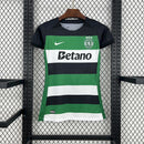 CAMISA FEMININA DO SPORTING 25/26 VERDE E PRETO
