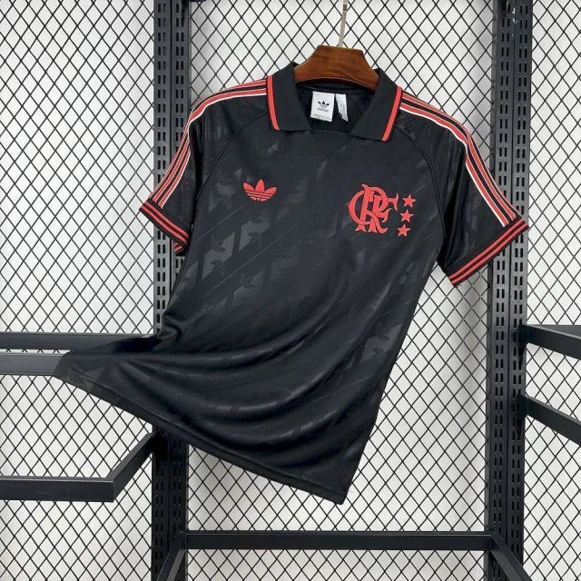CAMISA FLAMENGO LIFESTYLE BLACK 25/26 - TORCEDOR