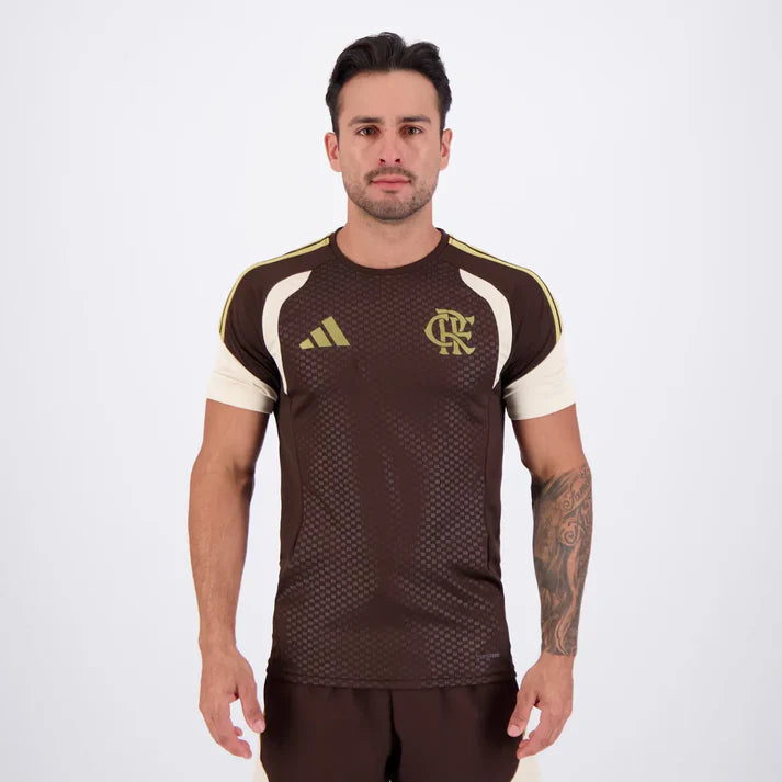 CAMISA FLAMENGO TREINO MARROM 26/27 - TORCEDOR